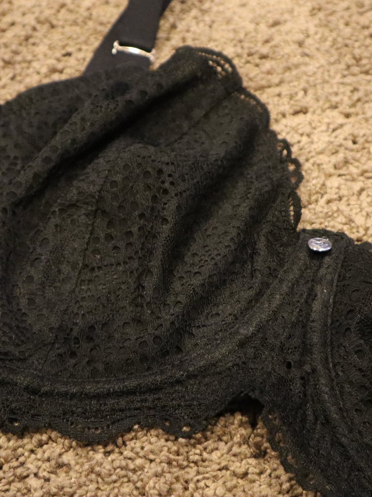 Nwt Bare Necessities Amanda Unlined Balconette Black Lace Wire Bra, 34g — image 2 of 5